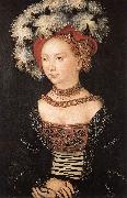 CRANACH, Lucas the Elder Portrait of a Young Woman dfg USA oil painting reproduction